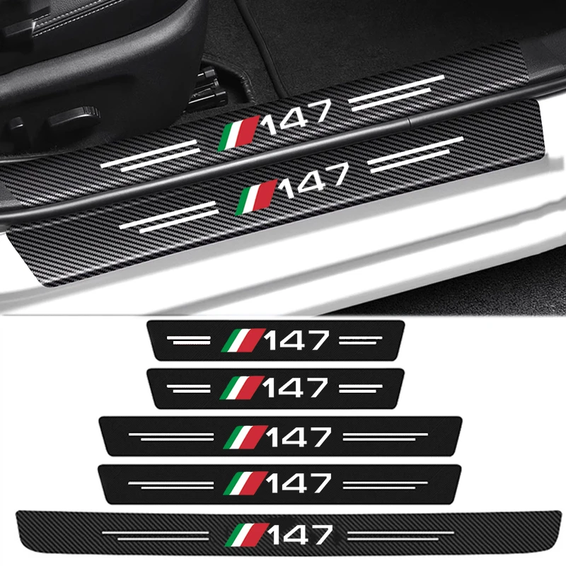 Crepe Pan Carbon - Voor Alfa Romeo 147 Logo Auto