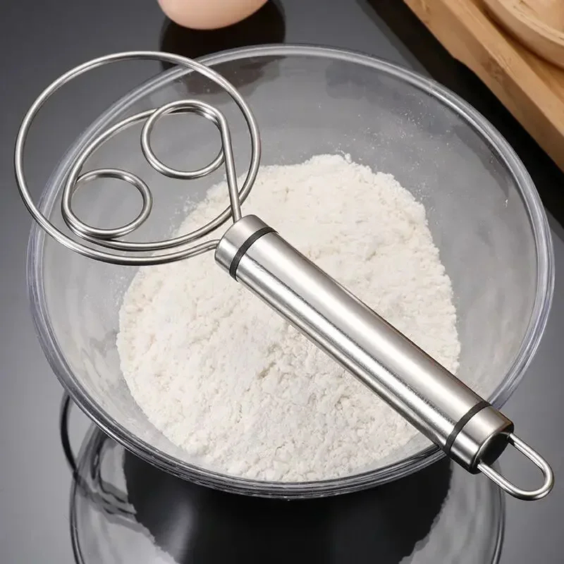 Danish Pancake Pan - Deense deegklopper Roestvrijstalen handvat Keukenbakgereedschap Handmatige