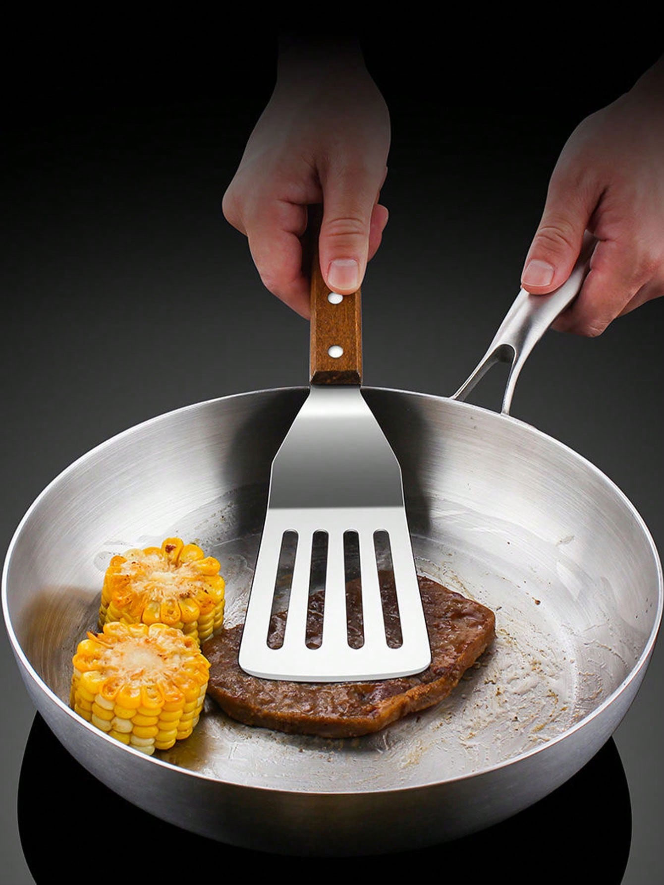 Teppanyaki-spatel, roestvrijst - Okonomiyaki Spatula recensie en prijs