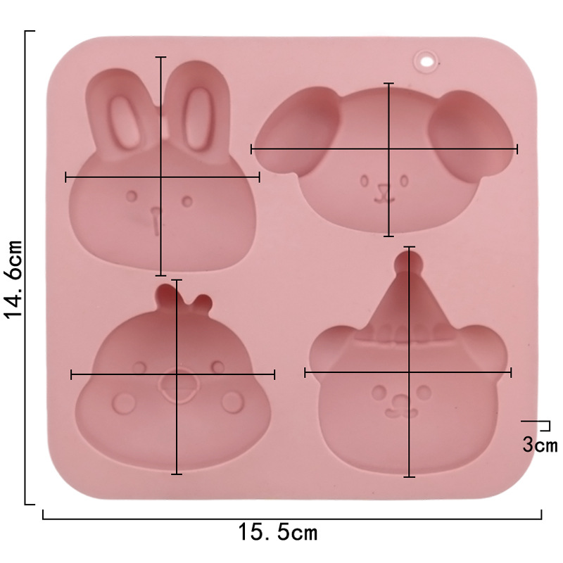 Groothandel 4-delige siliconen - Bunny Cake Mold recensie en prijs